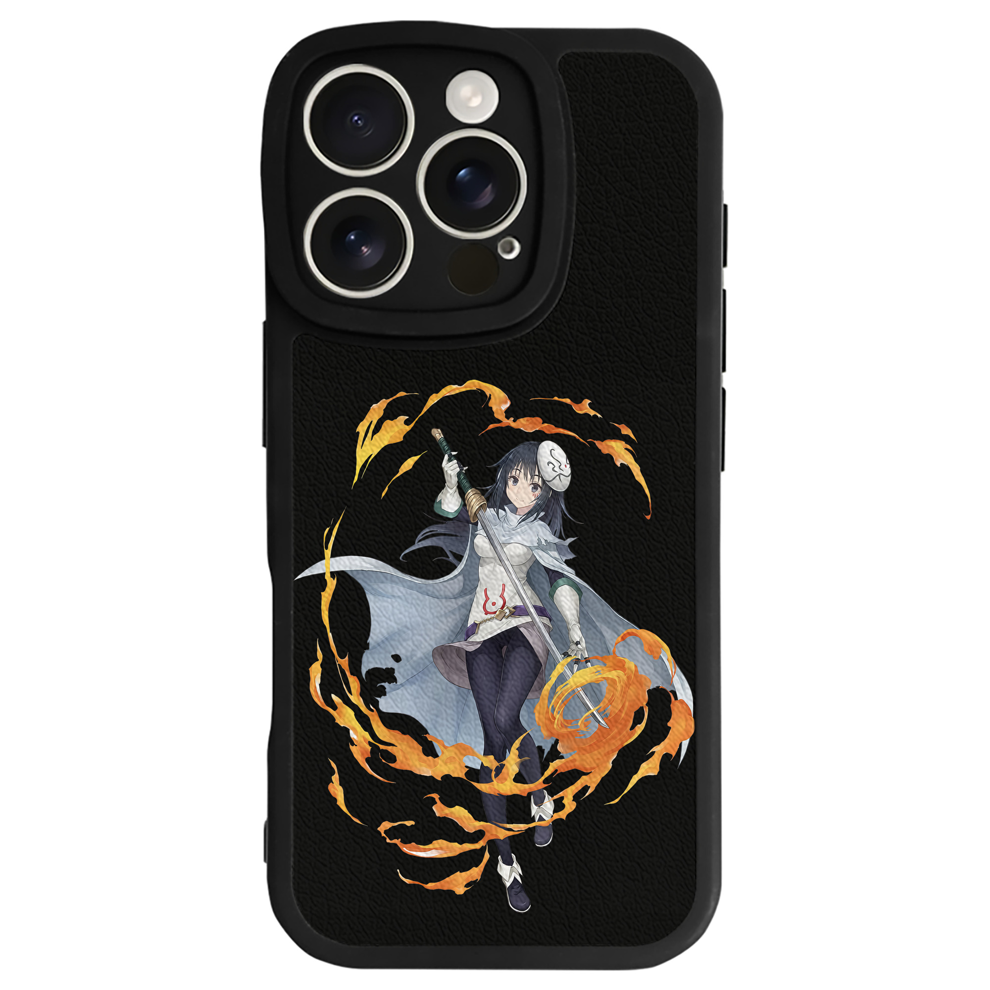 （画像用） 転スラ Regarding Reincarnated to Slime 【iPhone 16シリーズ対応】シリコンスマホケース（レザー調） 材質：シリコン